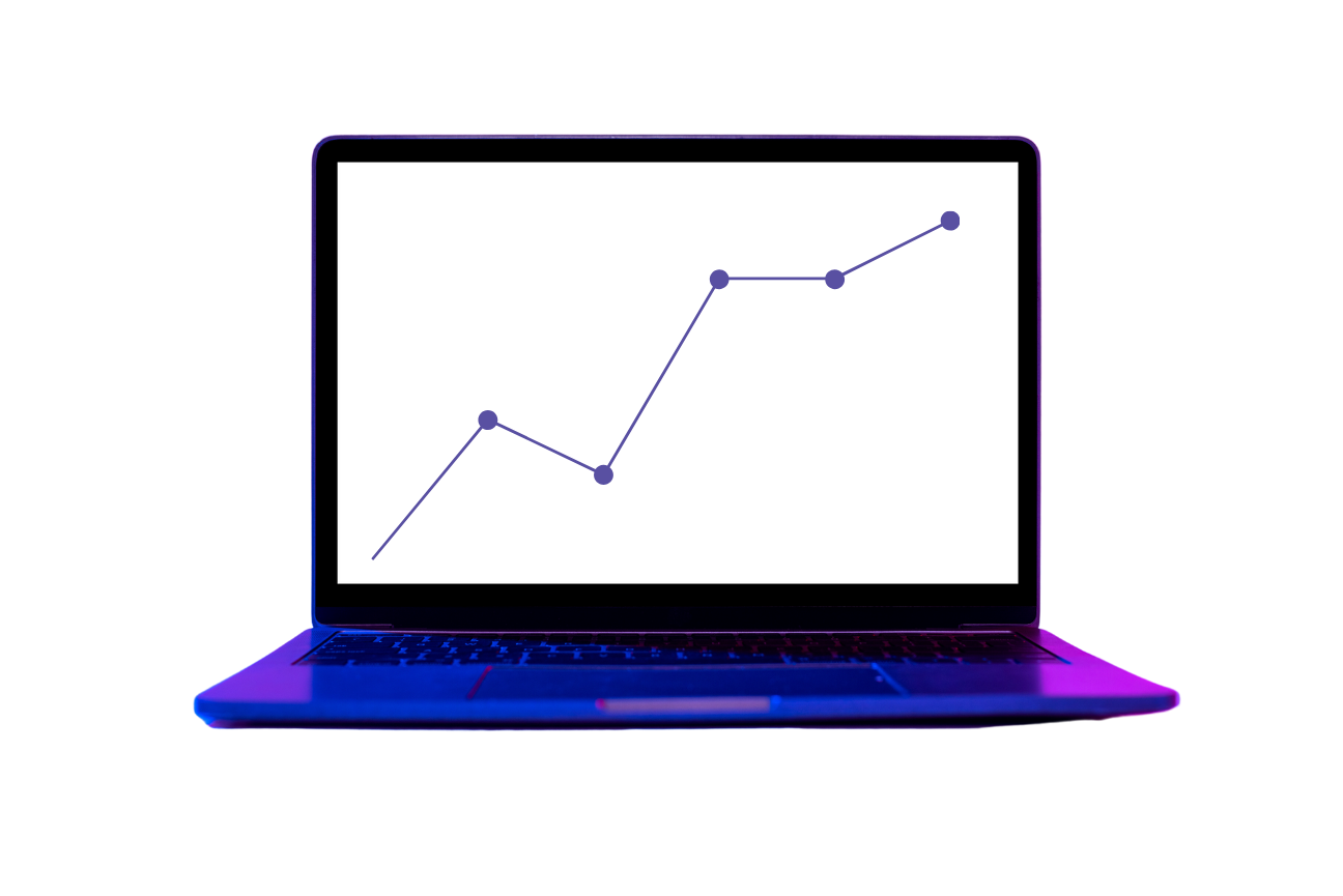 digital marketing metrics roi chart on a laptop image for digital marketing agency </p>
<p>